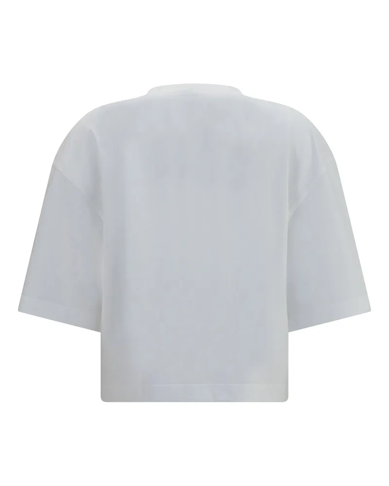Brunello Cucinelli Women's Oversized Short-Sleeve T-Shirt Bianco Cotton T-Shirts And Polos White
