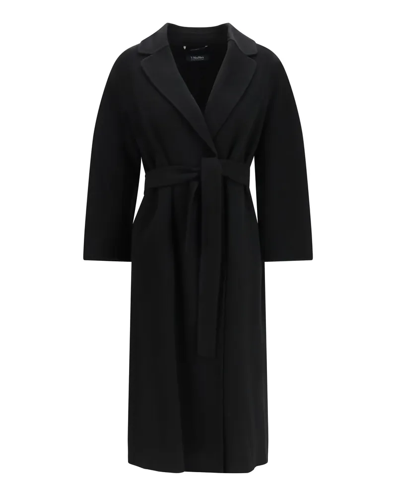 Max Mara Women's Virgin Wool Coat Esturia Black 