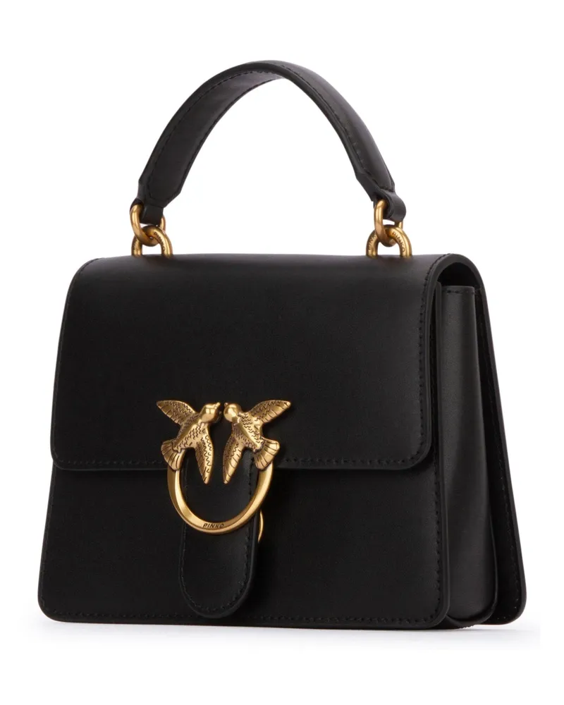 Pinko Women's Love One Top Handle Mini Light Z99q Leather Borse A Mano Bag Black