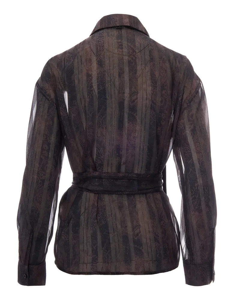 Liu Jo Digital Shirt — Brown Brown