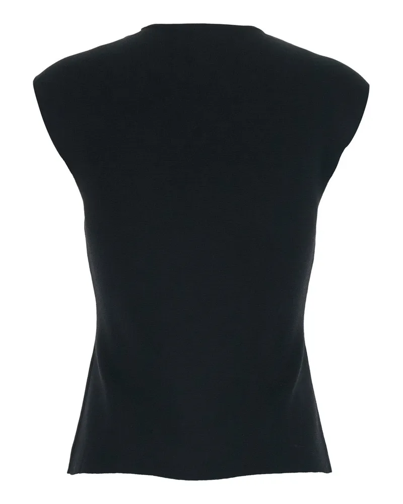 P.A.R.O.S.H. Viscose Blend Tank Top — Black Black