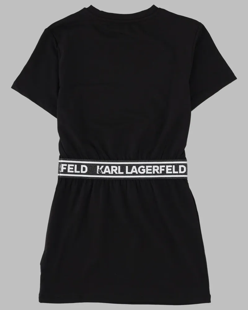 Karl Lagerfeld Cotton-Modal Blend Dress — Black Black