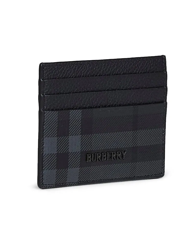 Burberry Men's Credit Card Holder City Black Polyurethane Wallets & Cardholders Black
