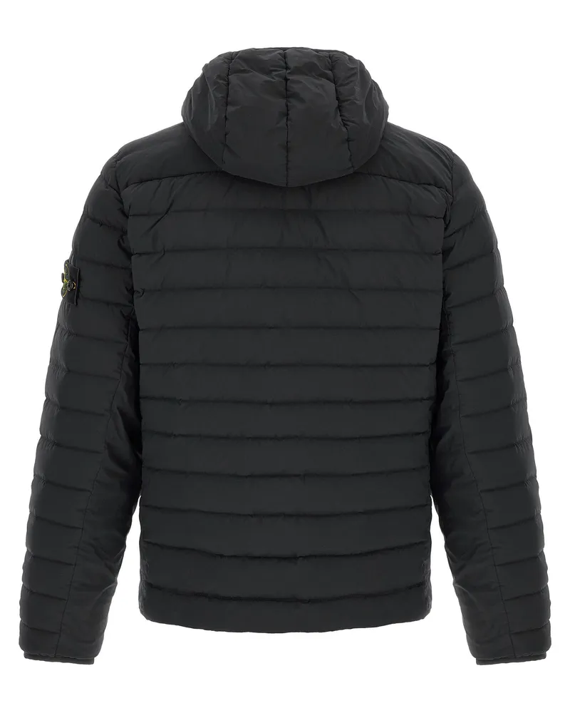 Stone Island Quilted Technical Down Jacket — Black Black