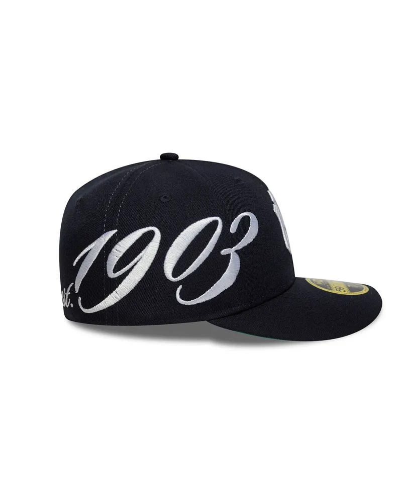 New Era Men's Cap 59fifty Fitted Low Profile Navy Crown Hat Navy