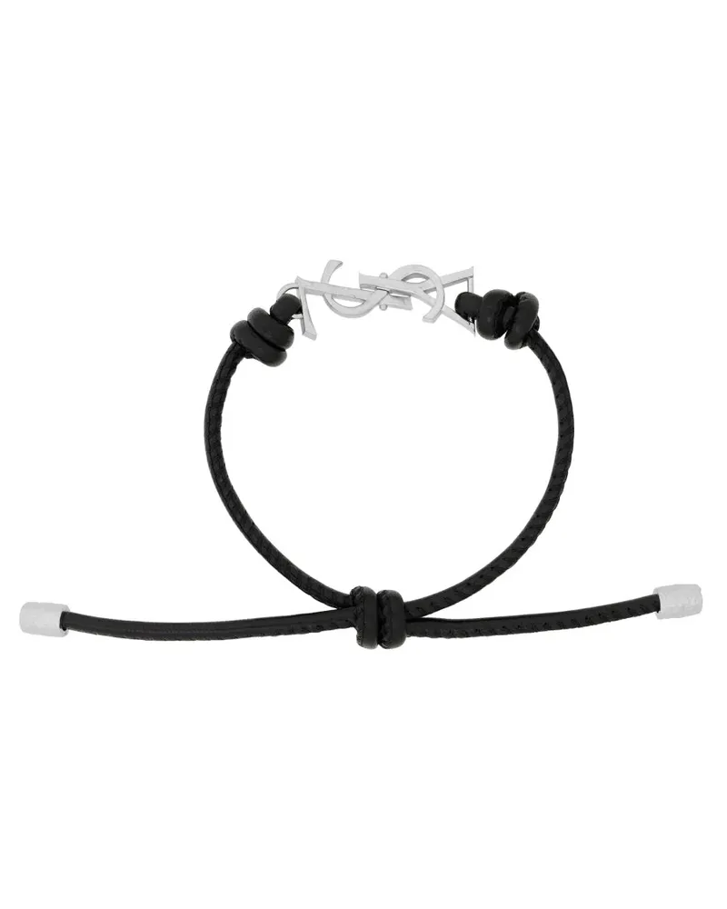 Saint Laurent Cassandre Bracelet — Black Black