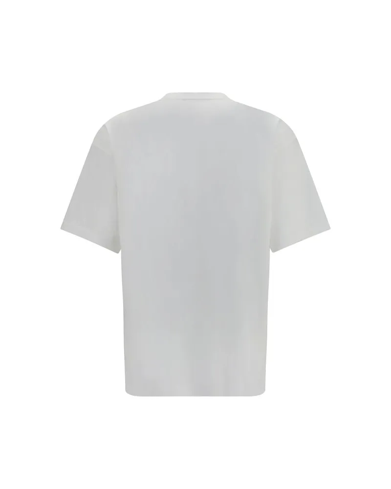 Balenciaga Men's White Cotton T-Shirt White