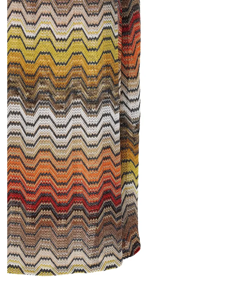 Missoni Raschel Wave Knit Dress — Multicolor Multicolor