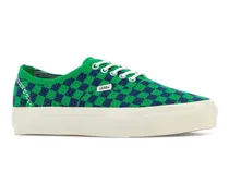 Unisex Embroidered Canvas Lx Authentic Sneakers Punkcheckgreennavy