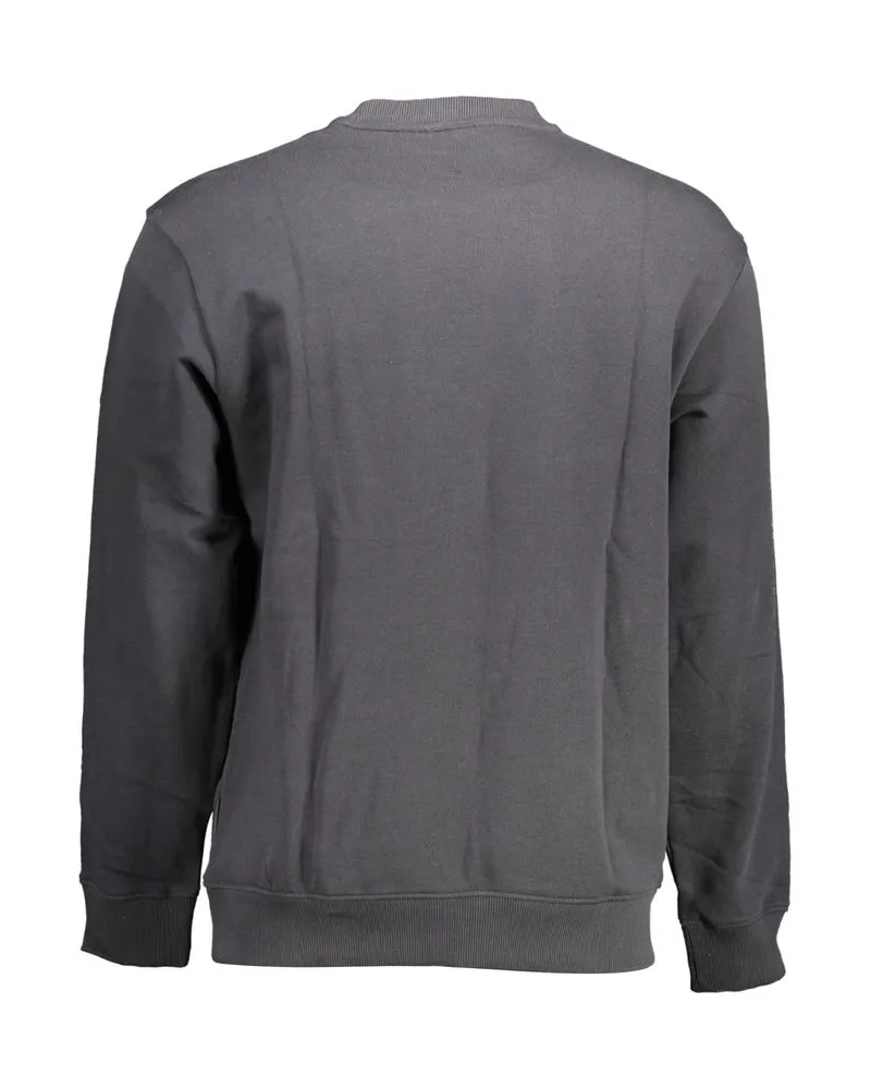 Napapijri Logo-Embroidered Cotton Sweatshirt — Gray Gray