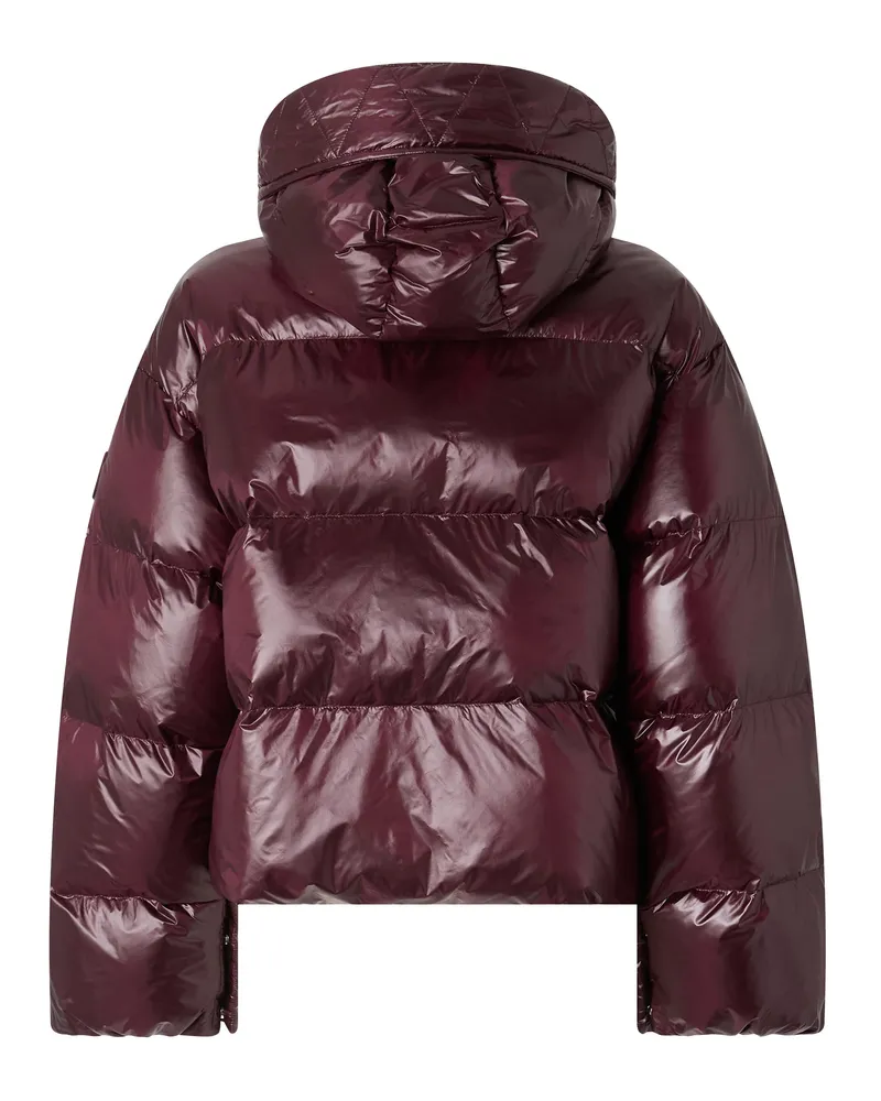 Pinko Women's Puffer Jacket Dark Bordeaux Burgundy