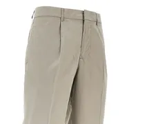 Cotton Chino Trousers — Beige