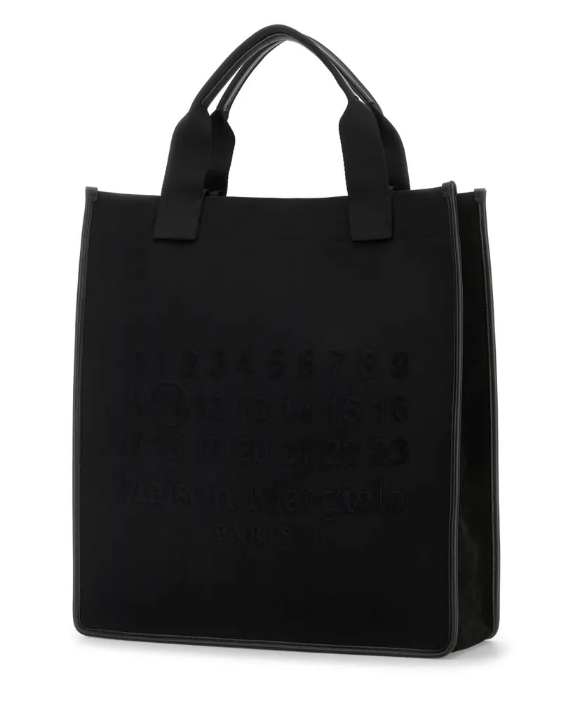 Maison Margiela Women's Cabas Shopping Tote Black Corpo Polyester Cotton Black