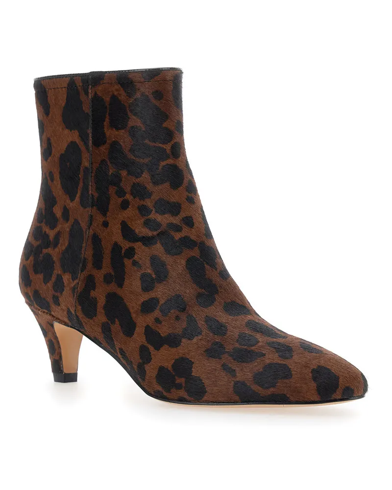 Twin-Set Women's Ankle Boots Brown Polyurethane Brown