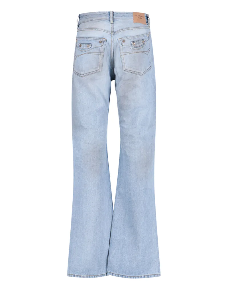 Balenciaga Women's Jeans Blue Cotton Blue