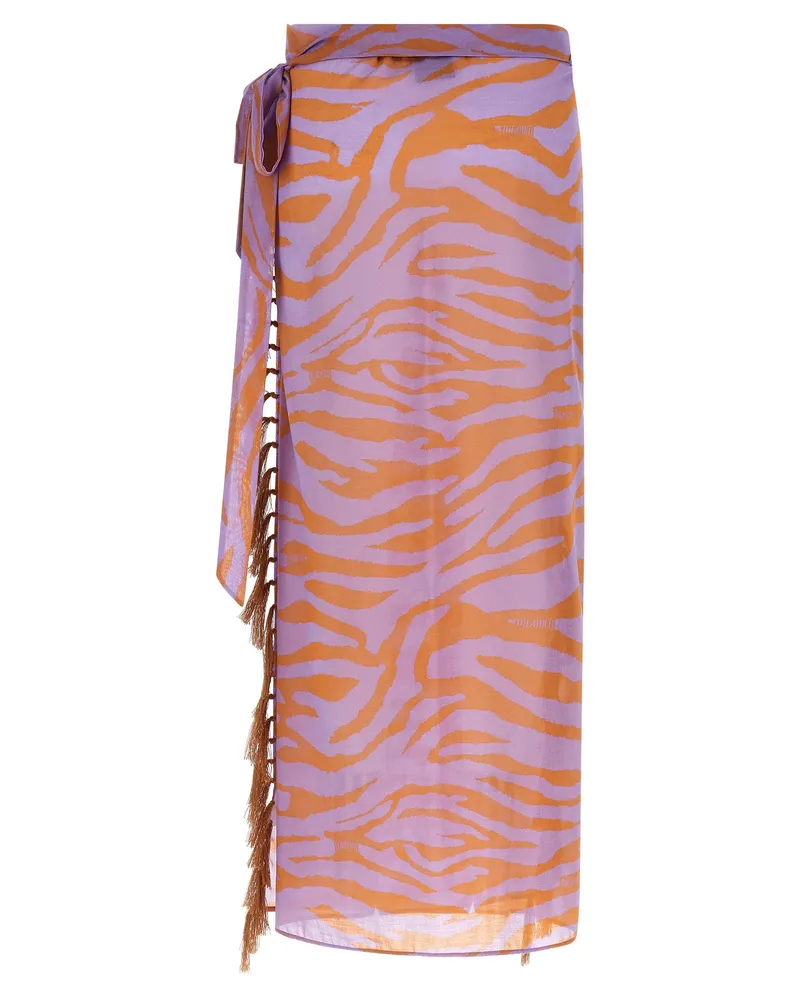 ATTICO Women's Purple Cotton Skirt Purple