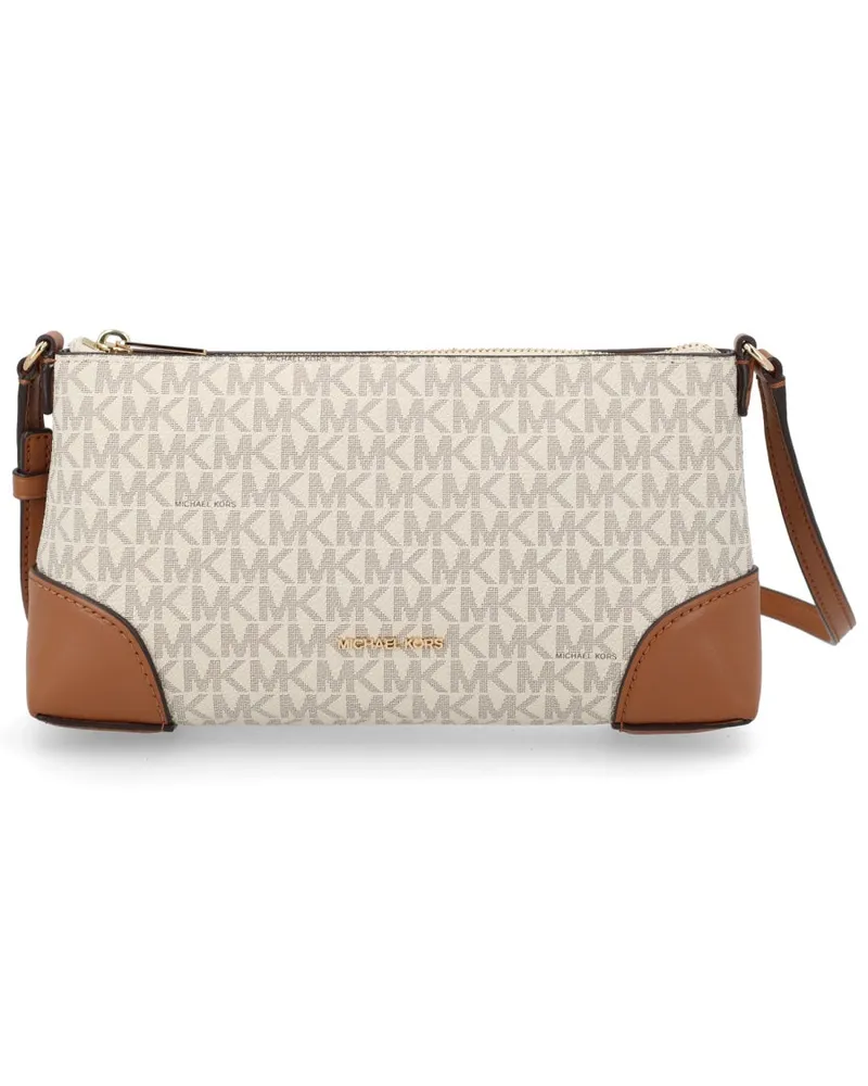 Michael Kors Women's Shoulder Bag With Logo Beige 89.pvc Beige