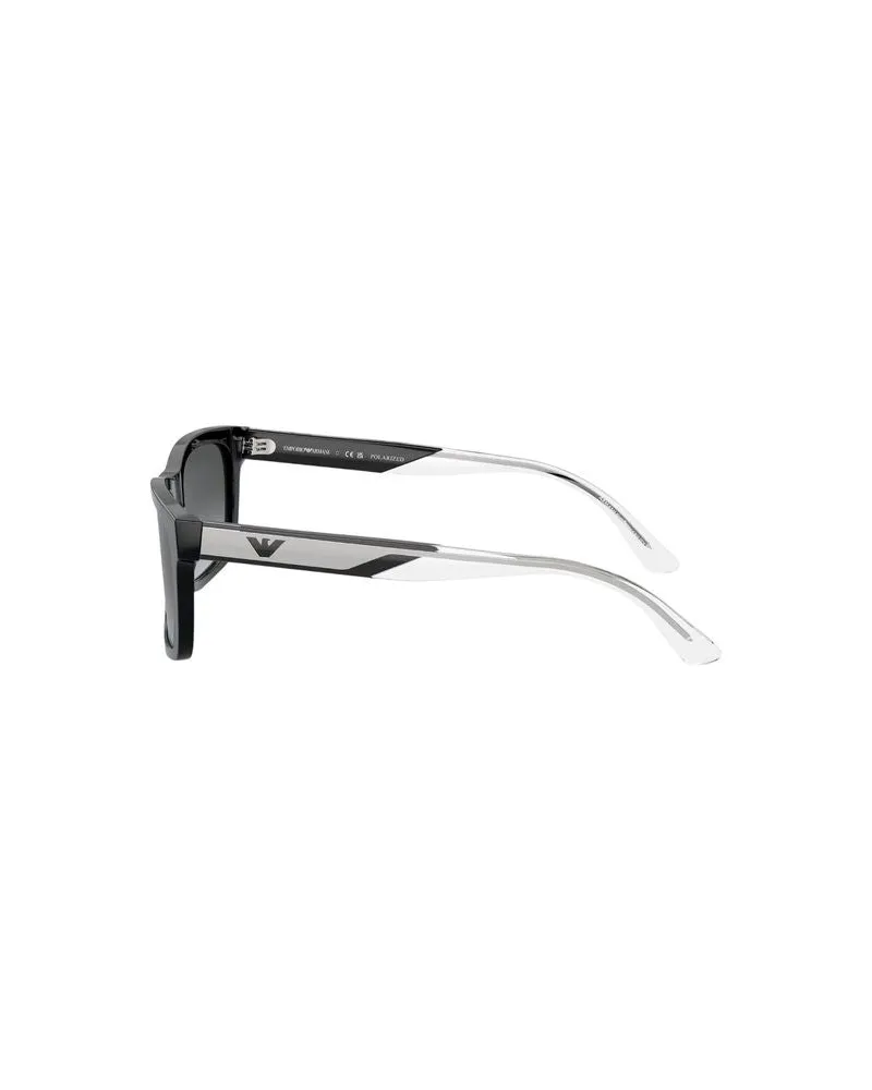 Emporio Armani 0EA4224 Polarized Dark Grey Sunglasses — Black Black