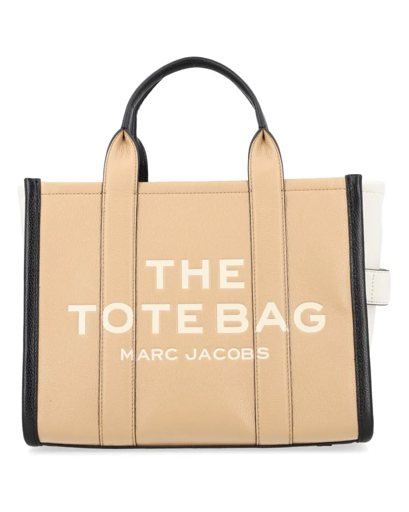 Marc Jacobs Women's Tote Bag Beige Leather Cow Handbags Hand Beige
