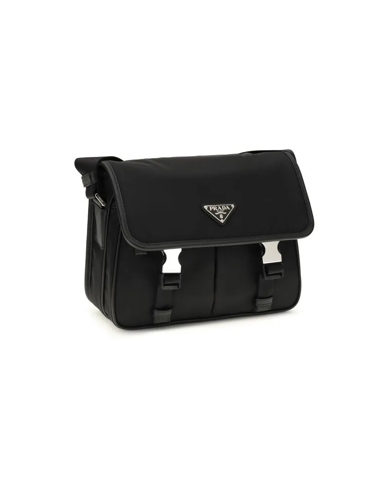 Prada Re-Nylon Shoulder Bag — Black Black