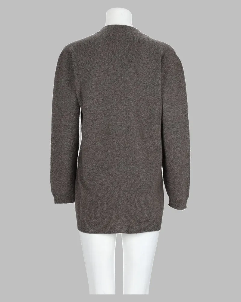 Fabiana Filippi Wool, Silk and Cashmere Cardigan — Gray Gray