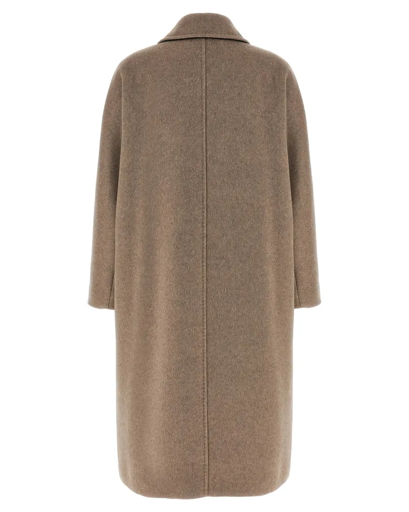 Max Mara Women's Beige Cashmere Coat Clothing Beige