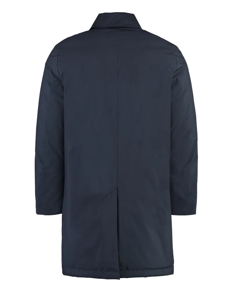 Paul Smith Men's Technical Fabric Parka Blue Polyester Parkas Coat Navy