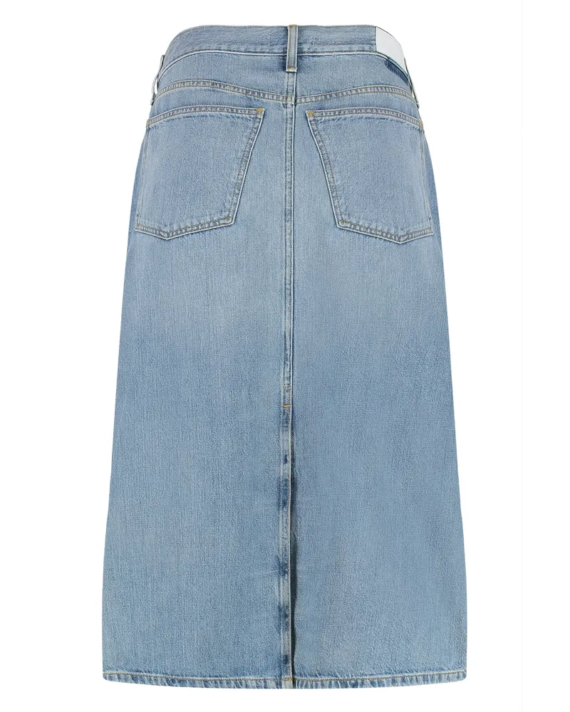 RE/DONE Women's Denim Skirt Main Fabric: Cotton Blue