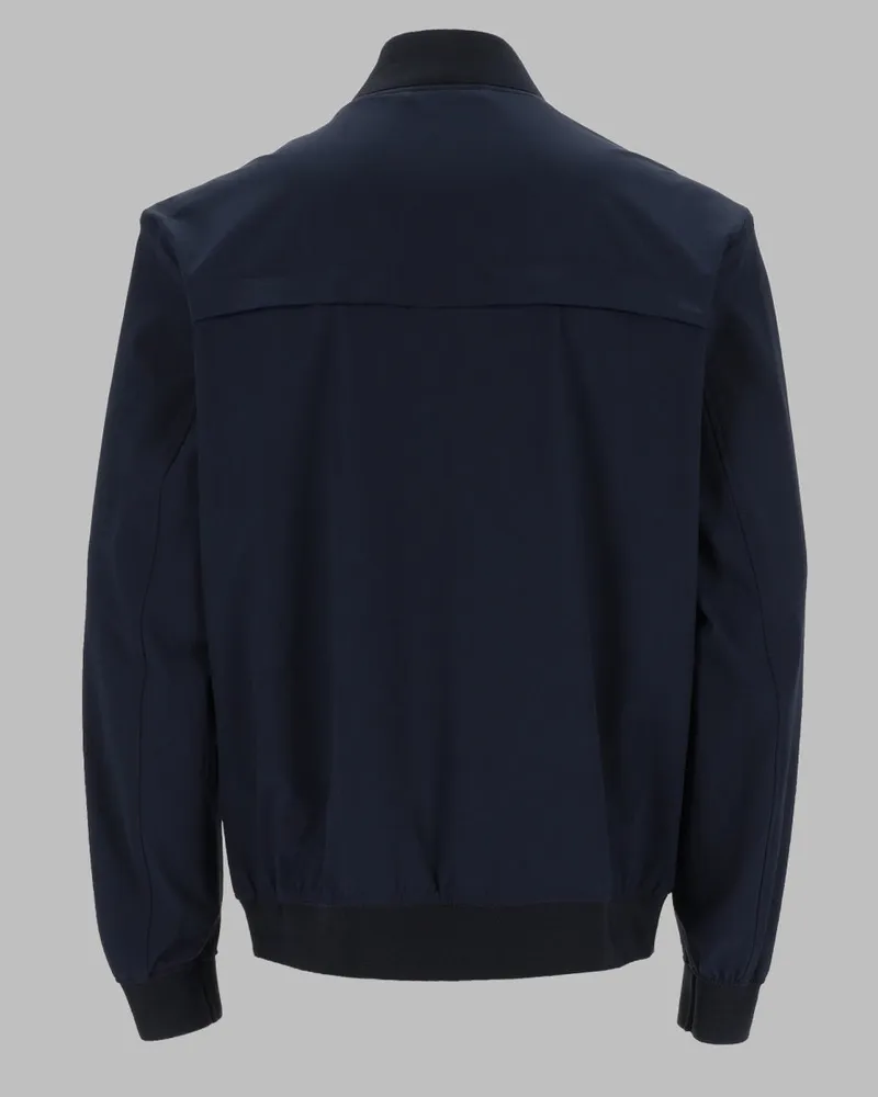 HUGO BOSS Technical Stretch Polyester Jacket — Blue Blue