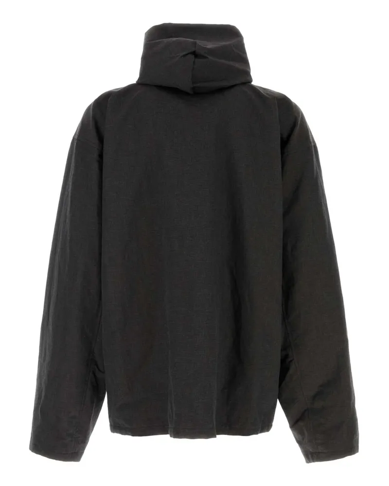 Balenciaga Men's Jacket Black Linen Cotton Black