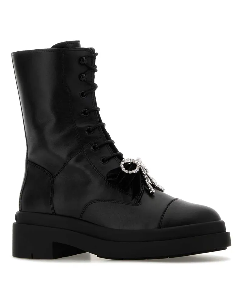Jimmy Choo Women's Flat Boot Black Black