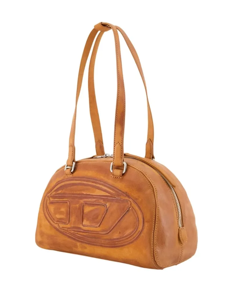 Diesel Leather Shoulder Bag — Brown Brown