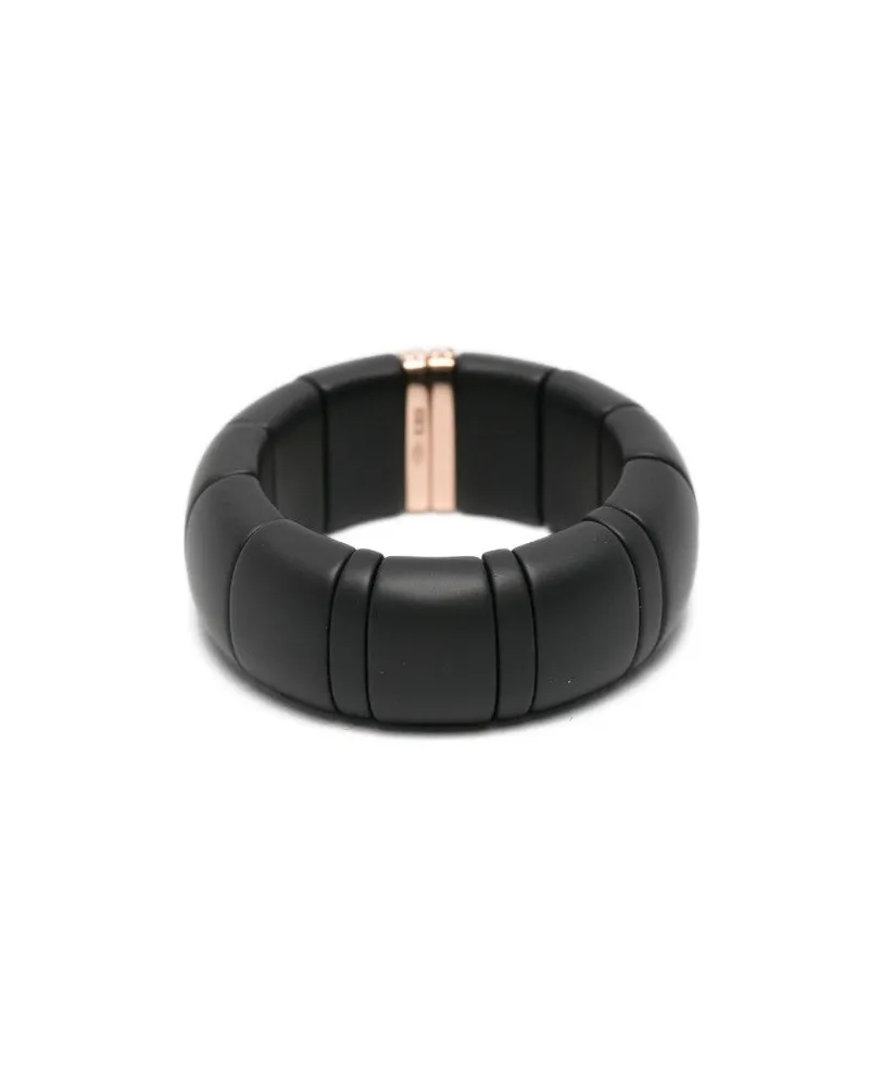 Roberto Demeglio Women's 18kt Rose Gold Diamonds Ring Ss26 W Black