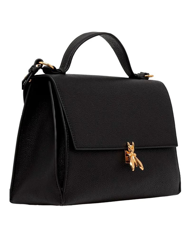 Patrizia Pepe Calfskin Leather Crossbody Bag — Black Black