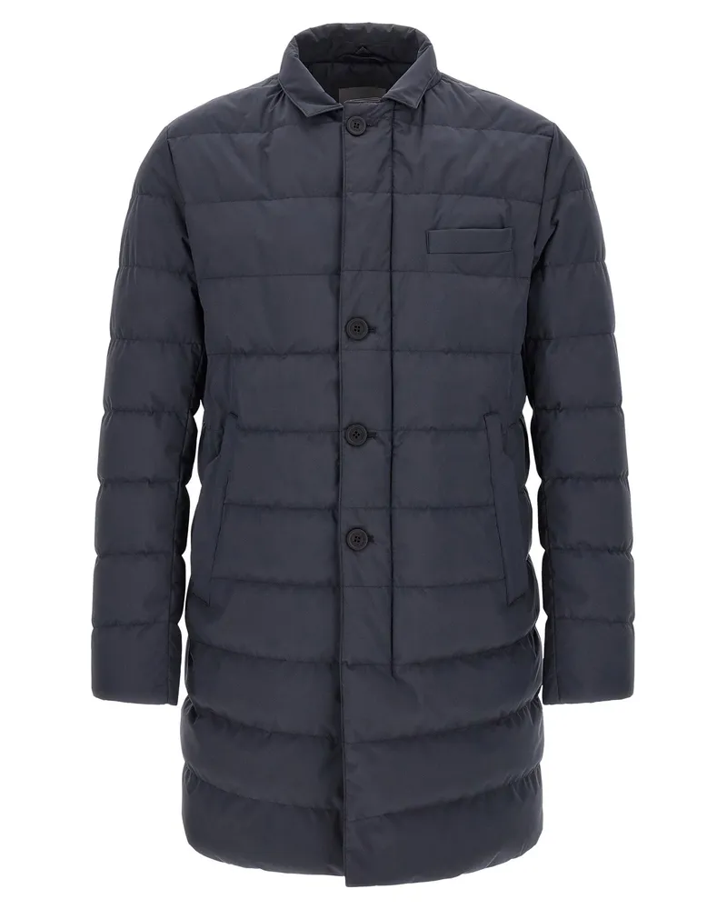 Herno Piumino Medio Down Jacket — Navy Navy