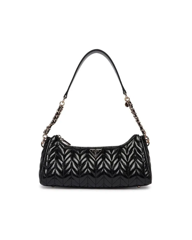 Guess Women's Shoulder Bag Black Polyurethane - Shoulder-Bags Black