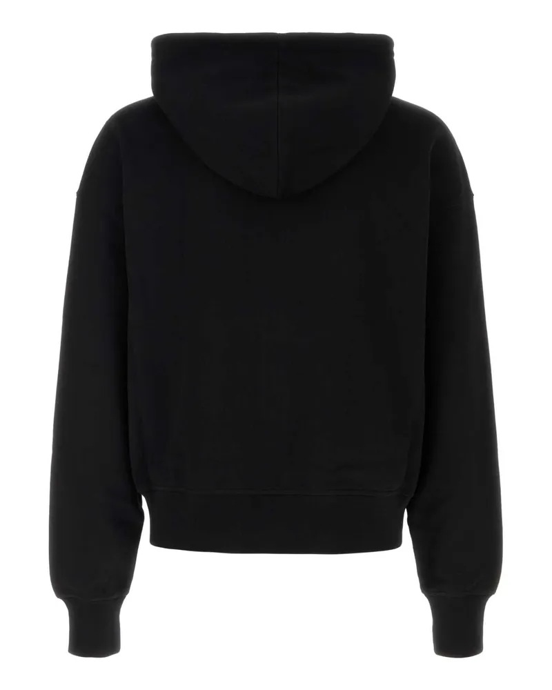 Alexander McQueen Men Black Cotton Sweatshirt Exterior: Felpe Black
