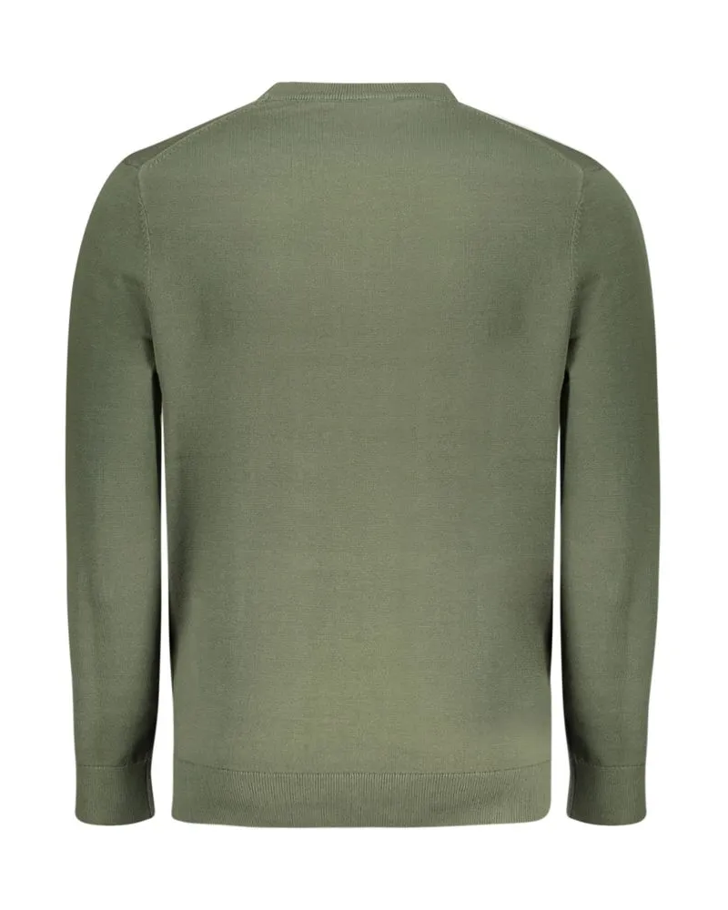 Timberland Embroidered Logo Cotton Sweater — Green Green