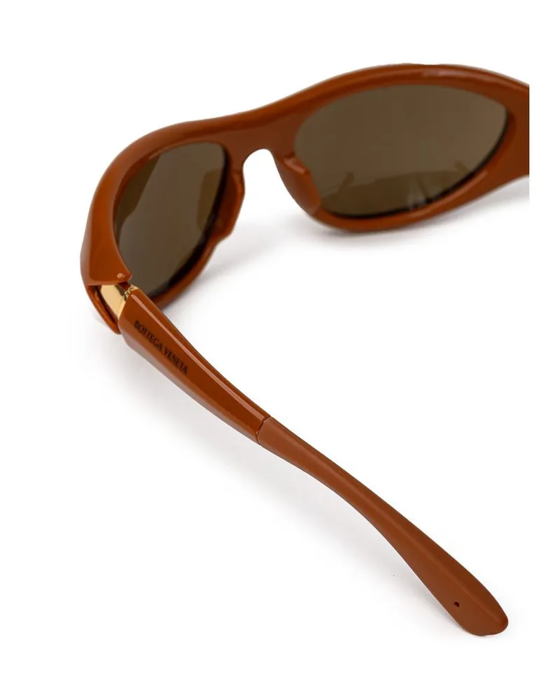 Bottega Veneta Women's Brown Acetate Sunglasses Brown