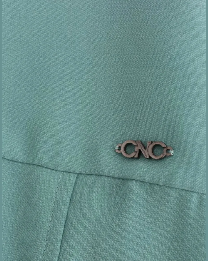 CoSTUME NATIONAL Women's Green 3-4 Sleeved Sheath Dress Polyester Green