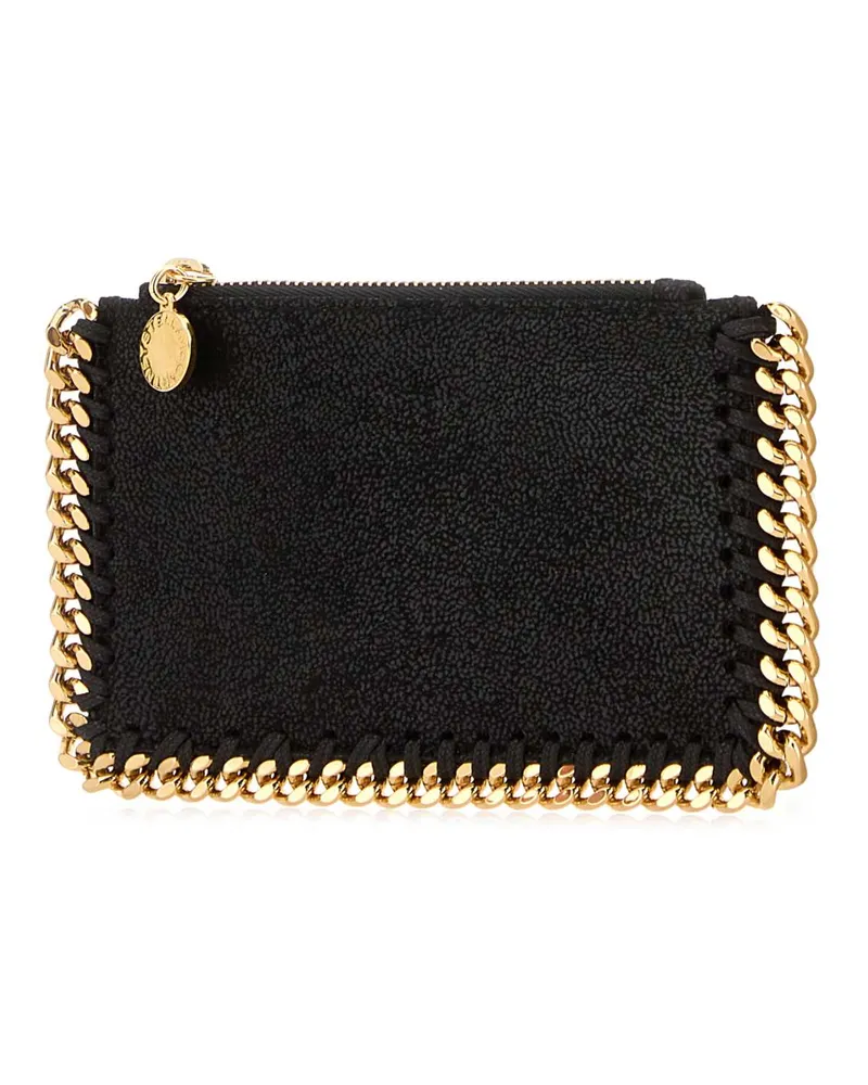 Stella McCartney Shaggy Deer with Chain Detail Card Case — Black Black
