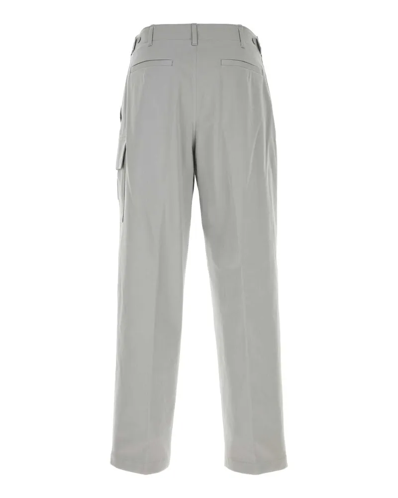 Fendi Fb1091aqmv F0hh3 Silver Exterior: Cotton Elastane Pantaloni Trousers Silver