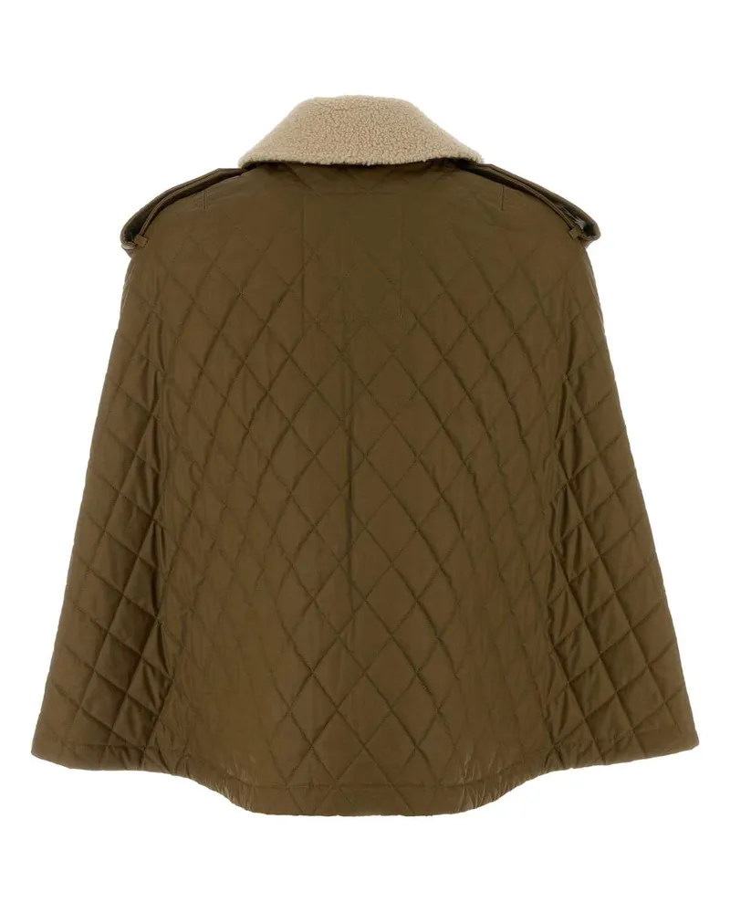 Burberry Women's Khaki Cotton Cape Walrushemlock Giubbini Khaki