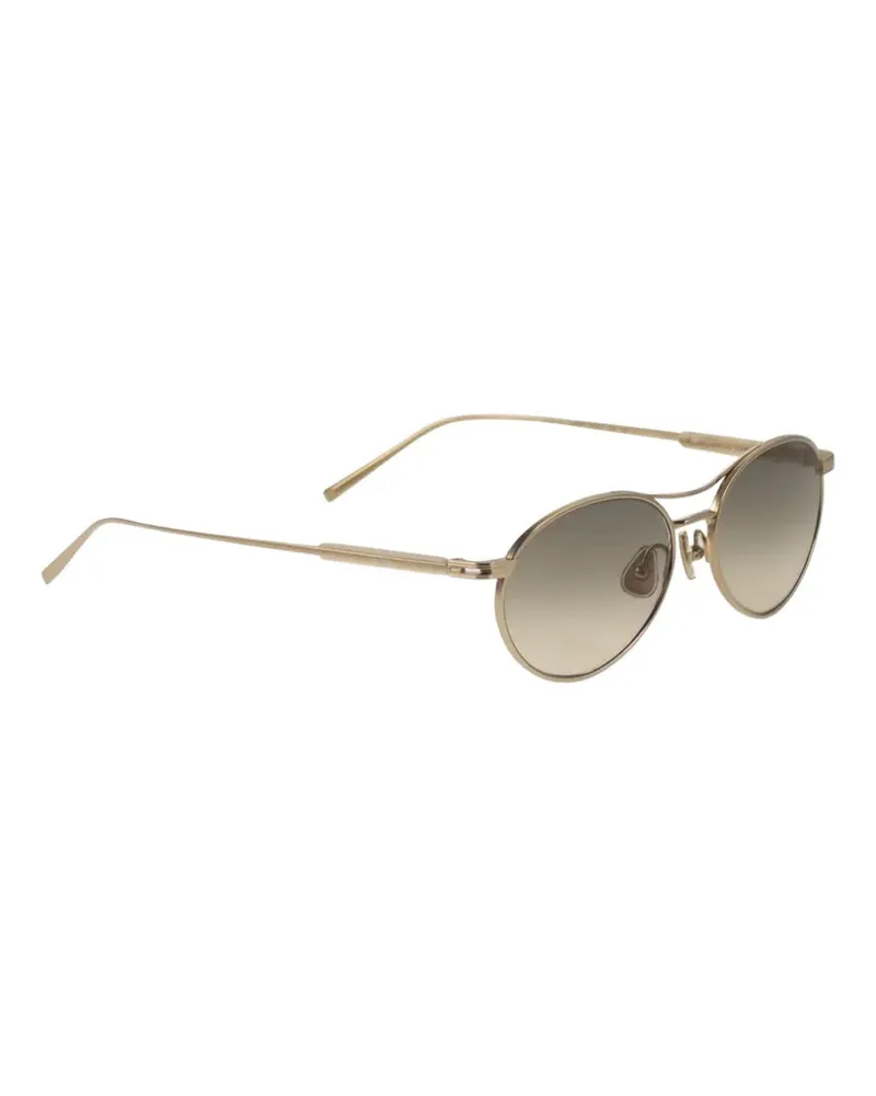 Brunello Cucinelli Women's Titanium Crystal-Lens Sunglasses Ss26 U Gold