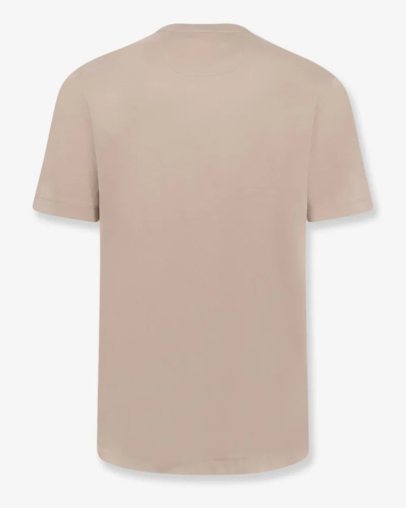 HUGO BOSS Men's Cotton T-Shirt Beige T-Shirts And Polos Beige
