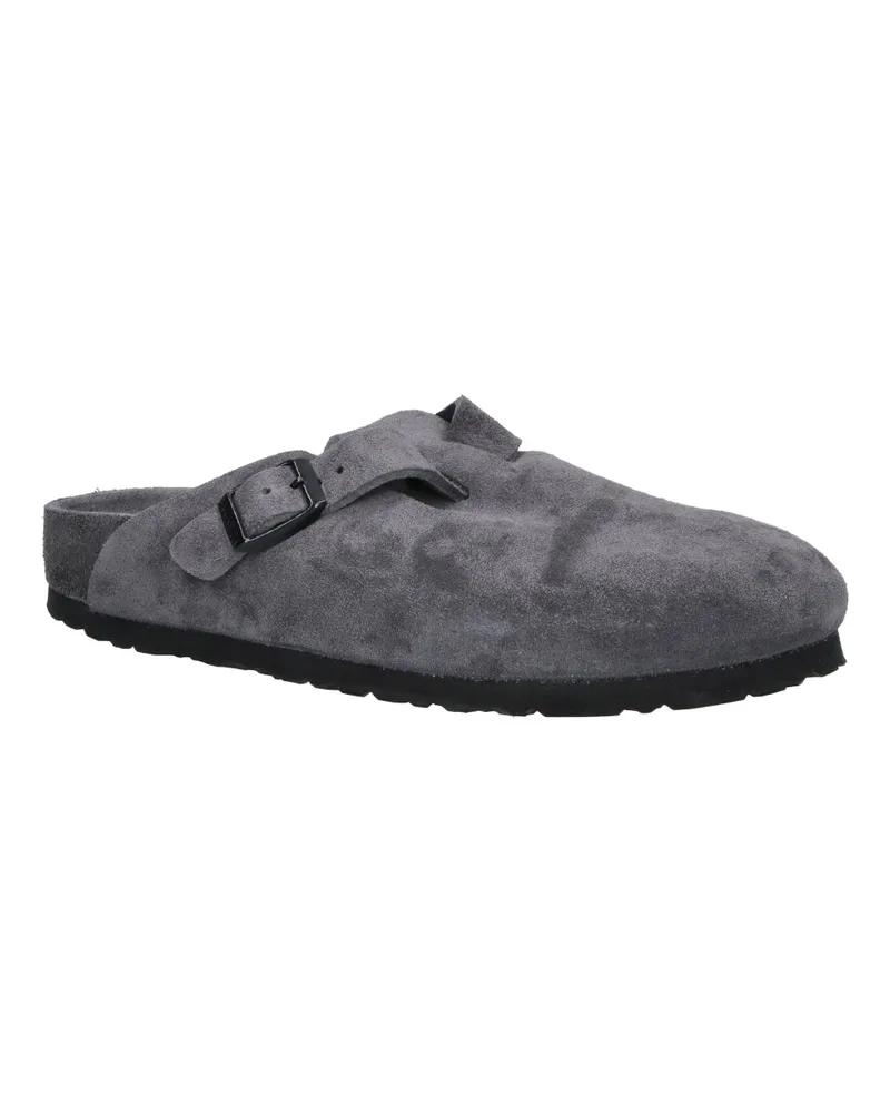 Birkenstock Unisex Sandals Grey Leather Gray