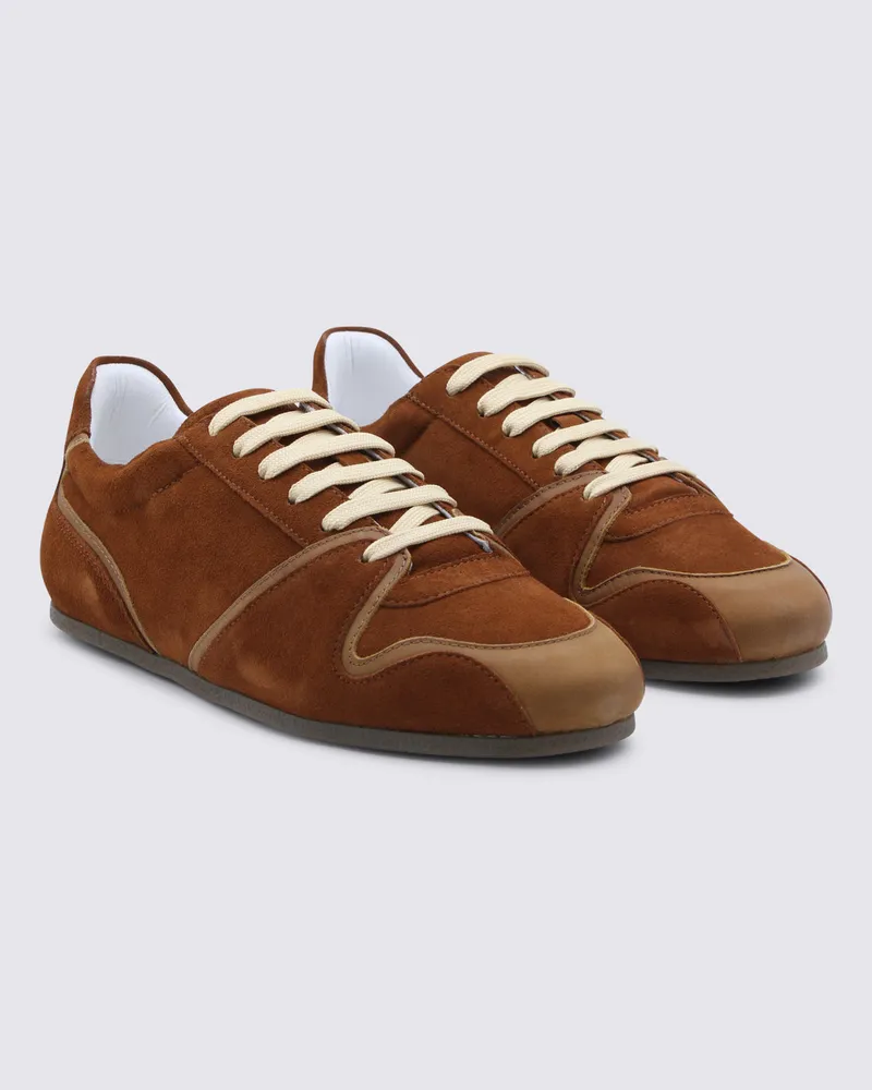Moschino Men's Sneakers Rust _le Sole El Brown
