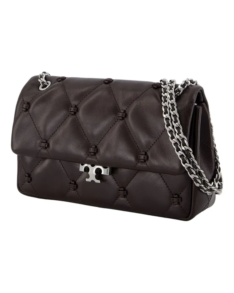Tory Burch Calfskin Leather Shoulder Bag — Brown Brown