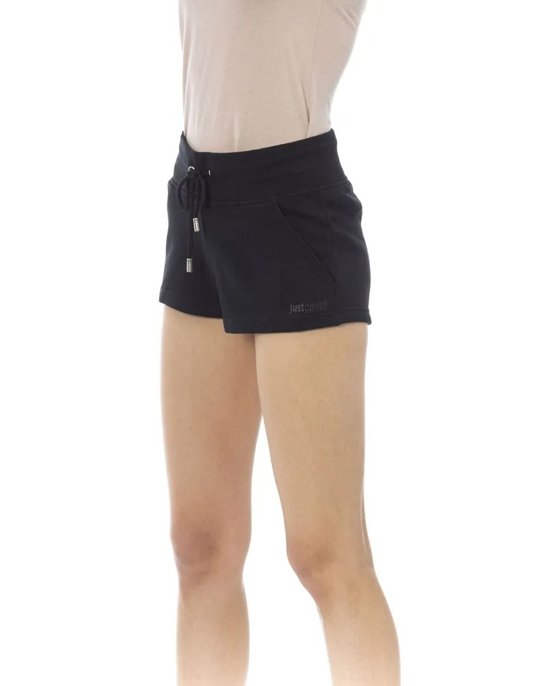 Just Cavalli Black Cotton Women Short Black