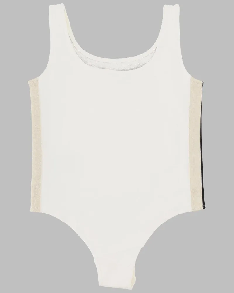 Palm Angels Track-Inspired Bodysuit — White White